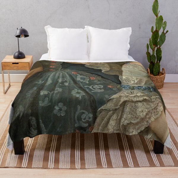 Item preview, Two Women Wearing Lace Renaissance Painting designed and sold by Bellathewilde.