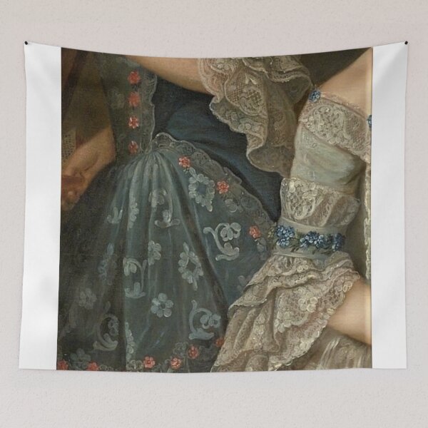 Item preview, Two Women Wearing Lace Renaissance Painting  designed and sold by Bellathewilde.
