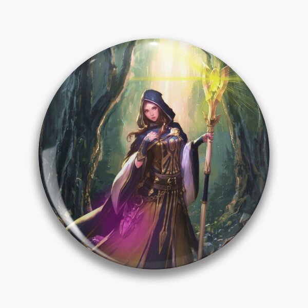 Item preview, Sorceress in the green fantasy forest designed and sold by brendanre.