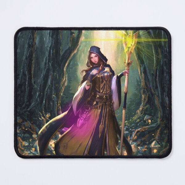 Item preview, Sorceress in the green fantasy forest designed and sold by brendanre.