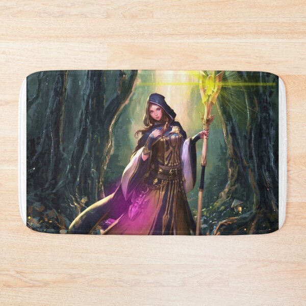 Item preview, Sorceress in the green fantasy forest designed and sold by brendanre.