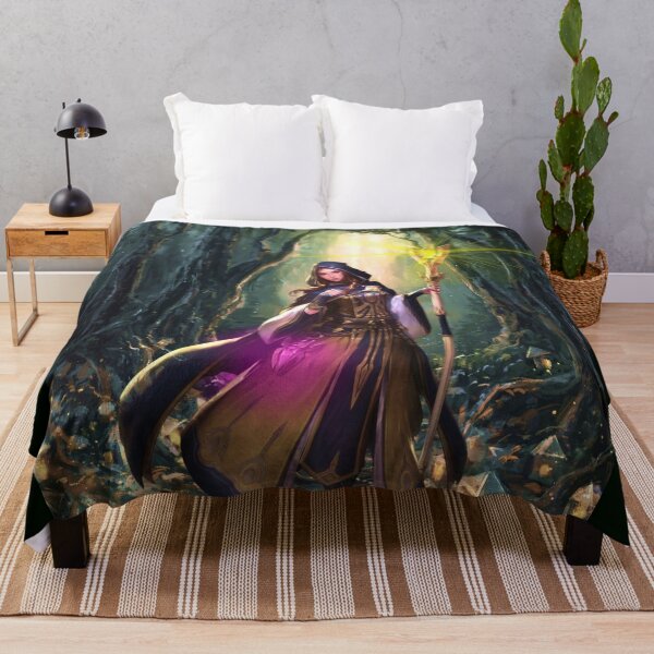 Item preview, Sorceress in the green fantasy forest designed and sold by brendanre.