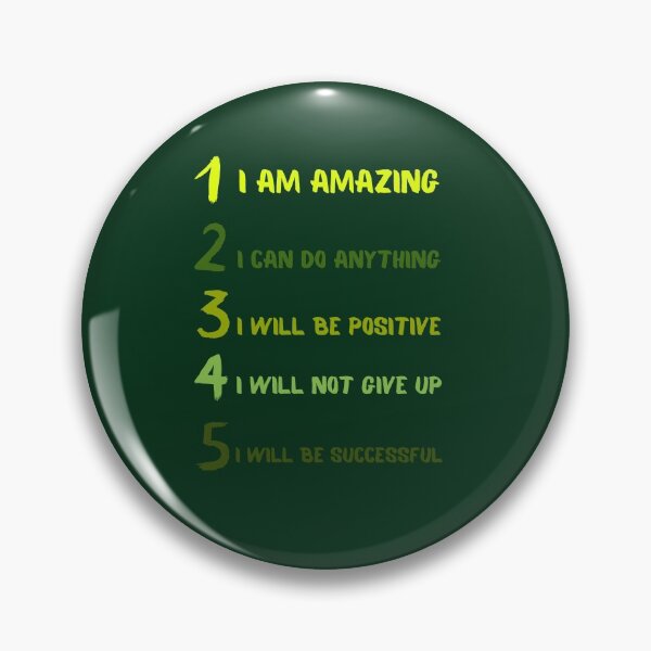 Item preview, I am amazing I can do anything I will be positive I will not give up I will be successful designed and sold by Boleirov.