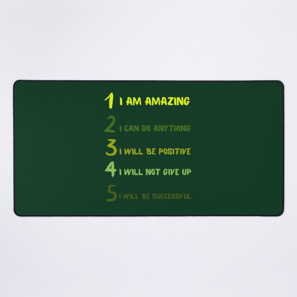 Item preview, I am amazing I can do anything I will be positive I will not give up I will be successful designed and sold by Boleirov.
