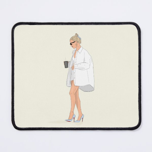 Item preview, Hailey Bieber fashion drawing designed and sold by nowayholsay.