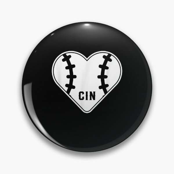 Item preview, Cincinnati Baseball Heart and Stitches Icon designed and sold by MiloszshiZse.