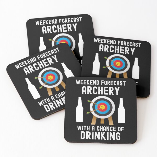 Item preview,  Weekend Forecast Archery With A Chance Of Drinking designed and sold by liftdesign.