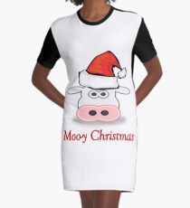 Vestido camiseta VACA: MOO-Y NAVIDAD