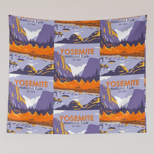 Item preview, Yosemite National Park El Capitan In Autumn California Vintage designed and sold by KrisSidDesigns.