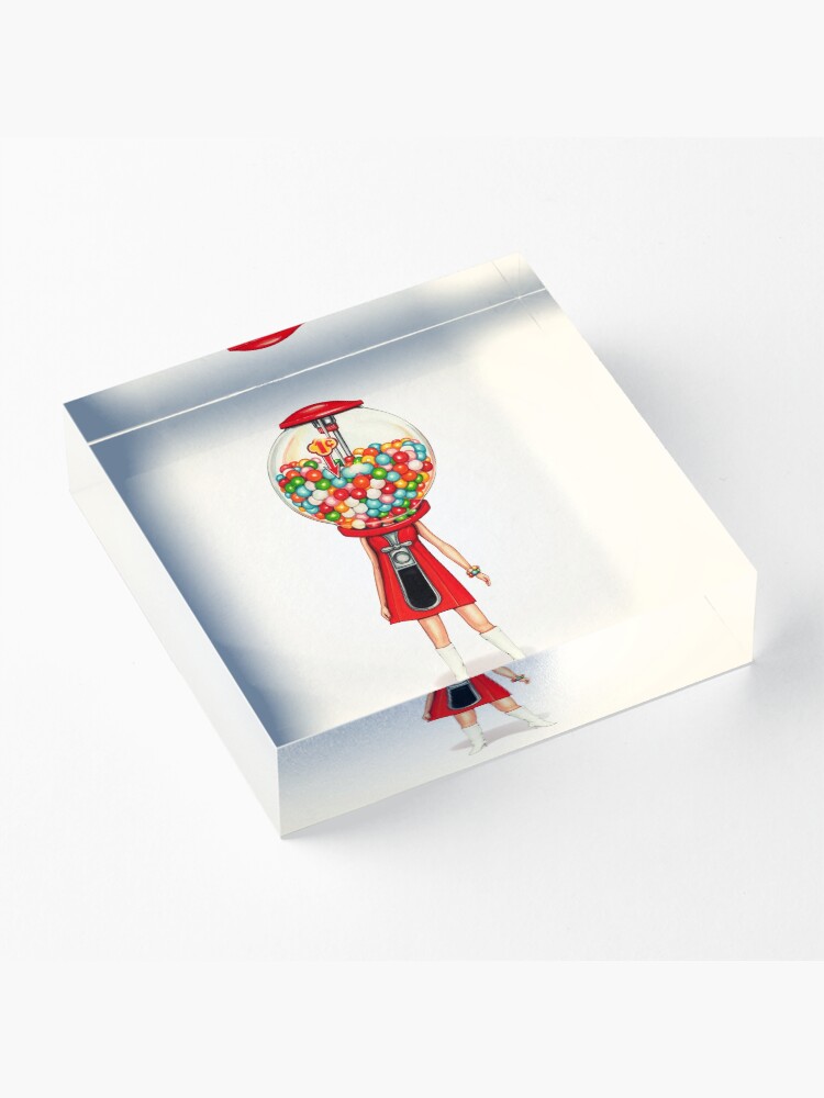 Alternate view of Gumball Machine Girl Acrylic Block