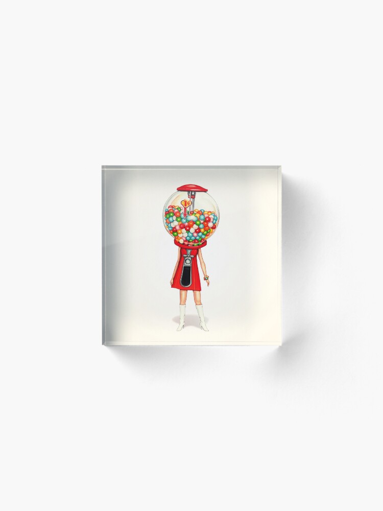 Alternate view of Gumball Machine Girl Acrylic Block