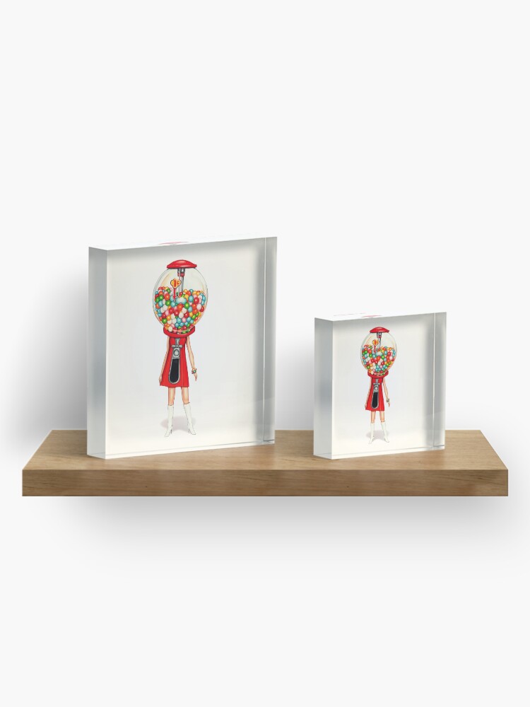 Alternate view of Gumball Machine Girl Acrylic Block