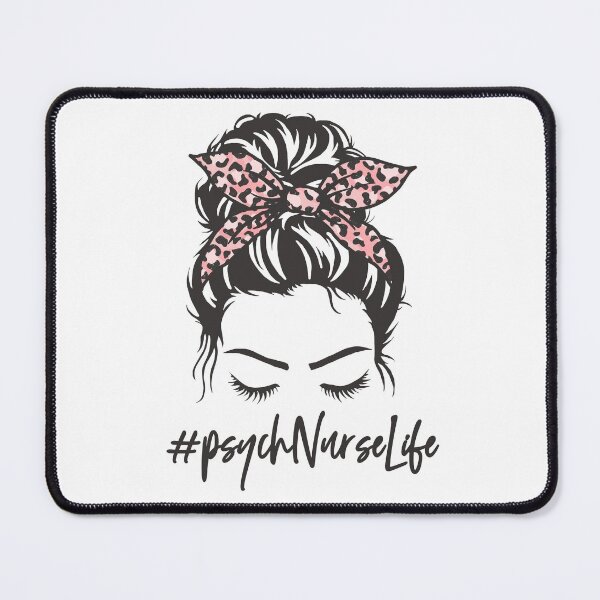 Item preview, Psych nurse Messy Bun | Psychiatric nurse life | Mental Health Nurse | Gift for mental health Nurse and psych nurses designed and sold by Violet Treasures.