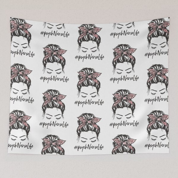 Item preview, Psych nurse Messy Bun | Psychiatric nurse life | Mental Health Nurse | Gift for mental health Nurse and psych nurses designed and sold by Violet Treasures.