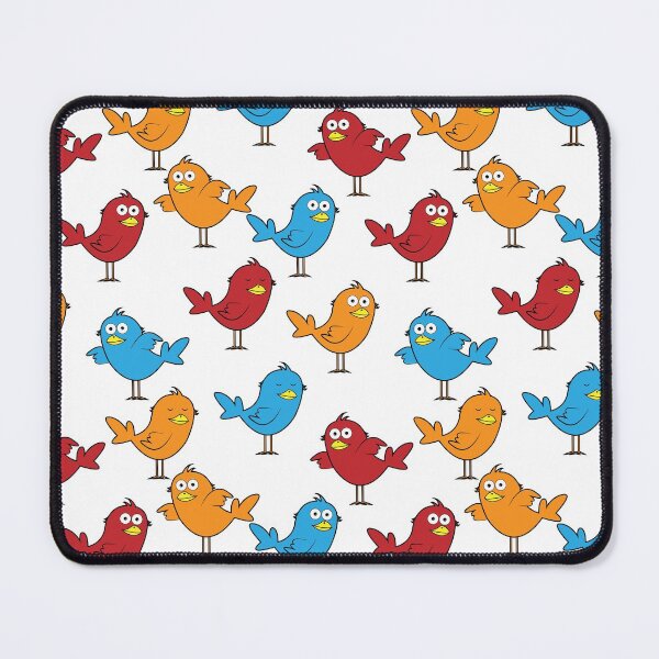 Item preview, Funny Multi Colored Bird Everybirdy Pattern designed and sold by thecooltable.