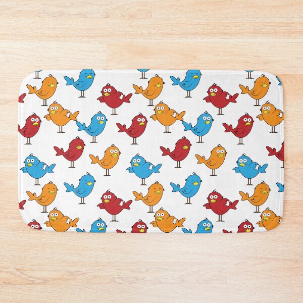 Item preview, Funny Multi Colored Bird Everybirdy Pattern designed and sold by thecooltable.
