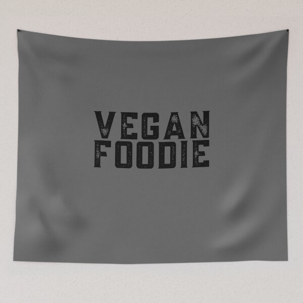 Item preview, Vegan Foodie Vintage Black Print For People Powered By Plants designed and sold by Vegginitup.
