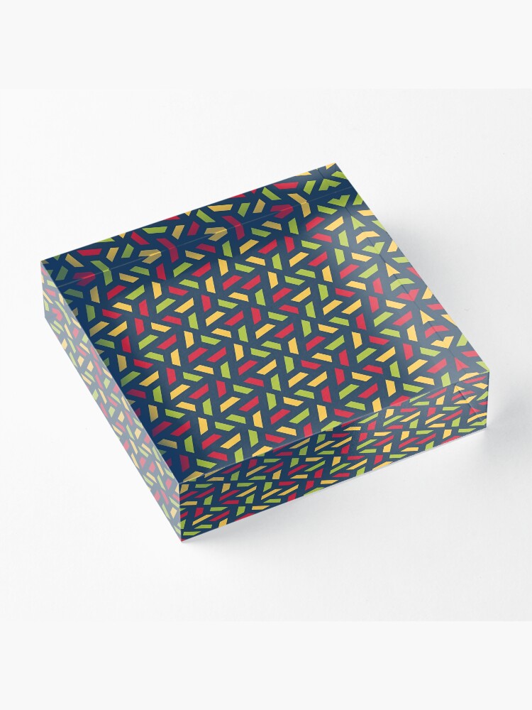 Alternate view of Tropic Popsicles - Pattern Monster Acrylic Block
