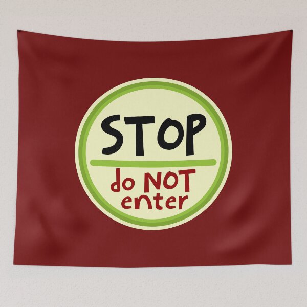 Item preview, STOP door sign  designed and sold by sandpiperstudio.
