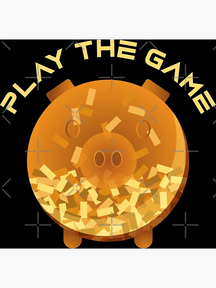 Piggy Bank Game' Poster, picture, metal print, paint by Squid Game