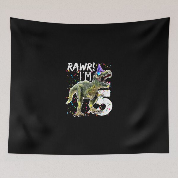 Item preview, Kids Rawr Im 5 5th Birthday PartyRex Dinosaur for Boys designed and sold by JaisonshiJan.