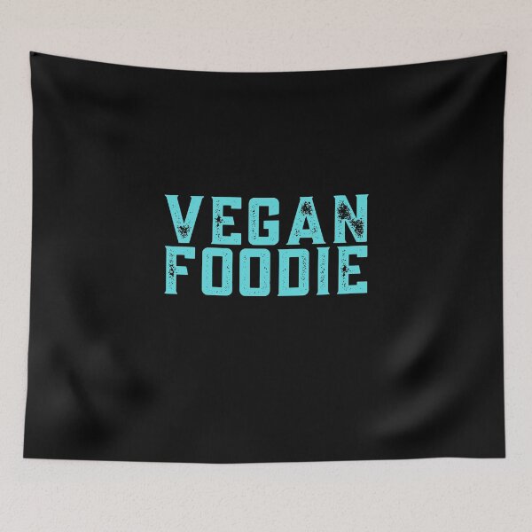Item preview, Vegan Foodie Vintage Turquoise Print For People Powered By Plants designed and sold by Vegginitup.