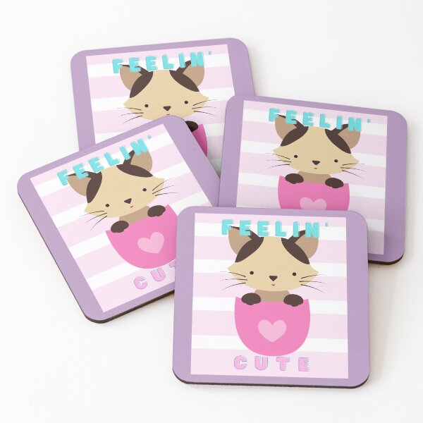 Item preview, Brown cat in pink coffe mug-Cat designed and sold by medoutfits.