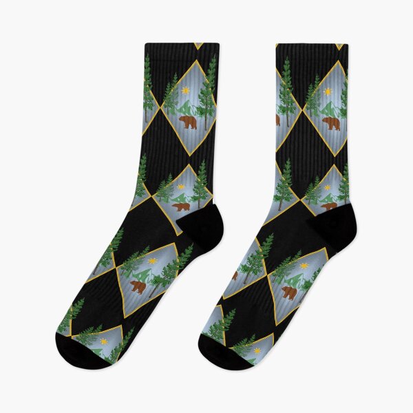 Item preview, Gradient Sun Diamond Bear Scene on Black designed and sold by HighCountry2021.
