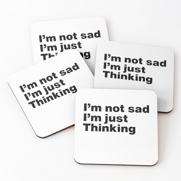 Item preview, I'm not sad i'm just thinking - By Asdev designed and sold by asdev.