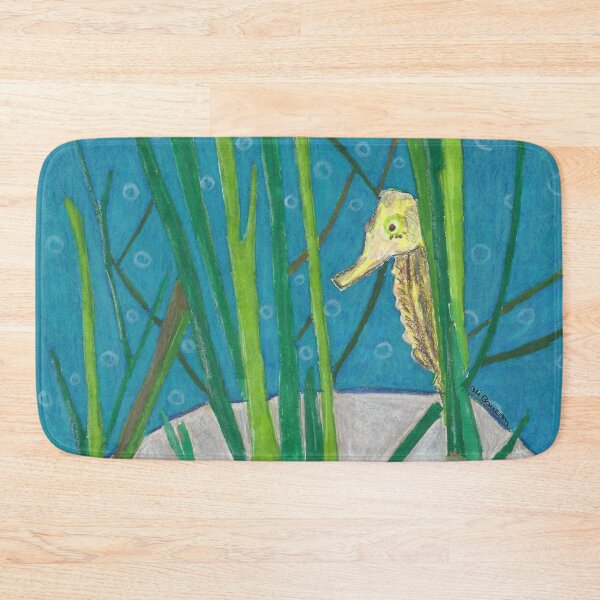 Item preview, Peekaboo Seahorse Looking Around Plants in the Sea designed and sold by AliCatOriginals.