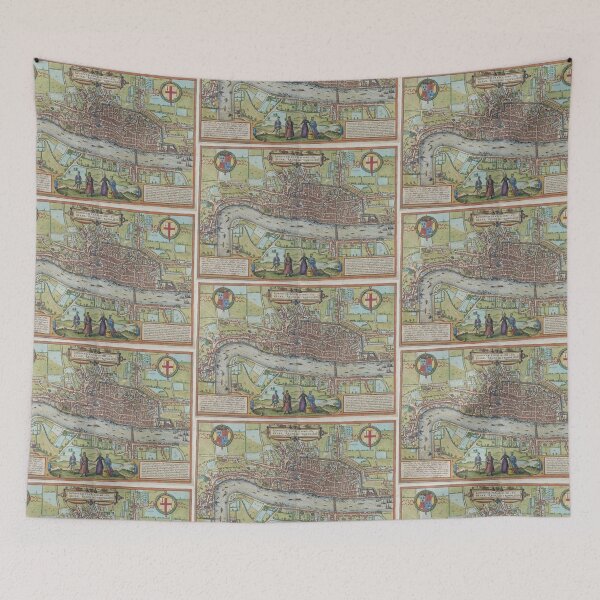 Item preview, Map - London, 1572, Braun and Hogenberg designed and sold by imageresource.