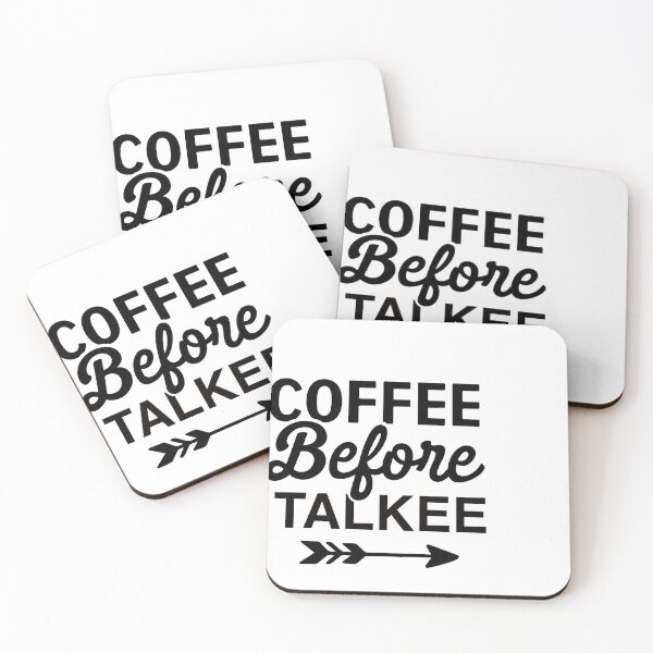 Item preview, Coffee before talkee - funny coffee day designed and sold by Designs Of all kinds.