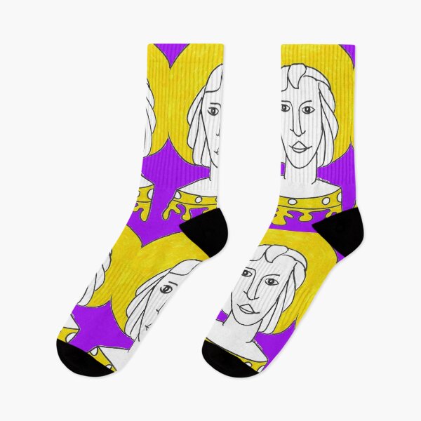 Item preview, Sunshine Sally Simple Line Drawing of a Feminine Portrait in Yellow designed and sold by AliCatOriginals.