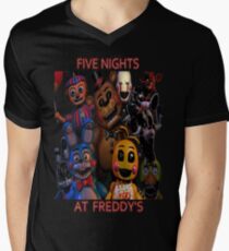 FNAF 2 animatronics Men's V-Neck T-Shirt