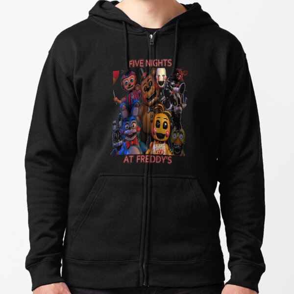 FNAF 2 animatronics Zipped Hoodie