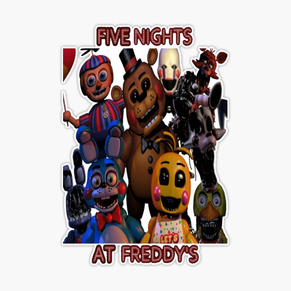 FNAF 2 Withered Animatronic Sticker Pack Sticker for Sale by