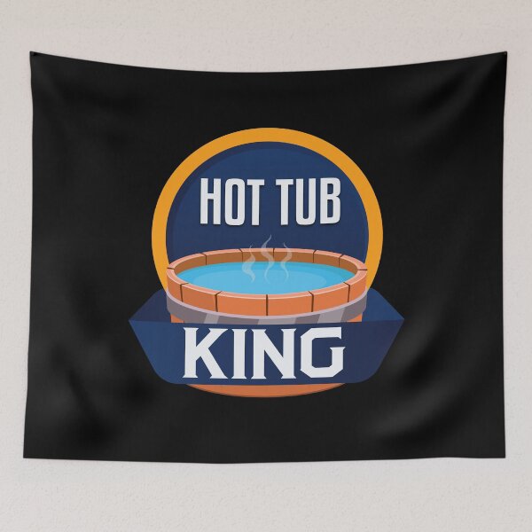 Item preview, Funny Hot Tub King Relax Spa Sauna Party Hot Water Bath designed and sold by quicktees.