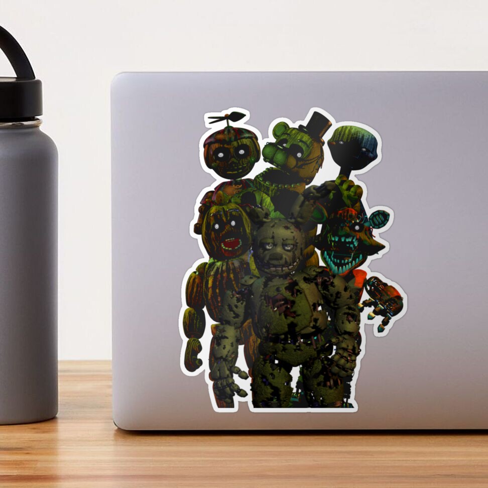 Five Nights at Freddy's FNAF 3D UV Transfer Hollowed Stickers