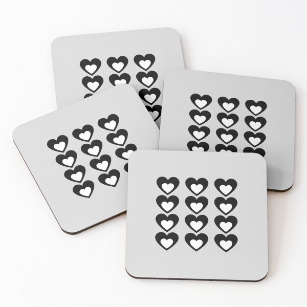 Item preview, Black and White heart pattern designed and sold by Annka47.