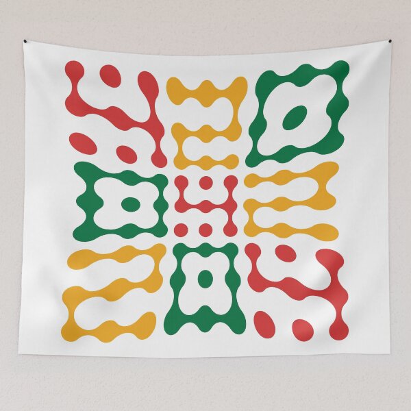 Item preview, Warped 420 Metaballs Typography (Rasta Colours) designed and sold by John Uttley.