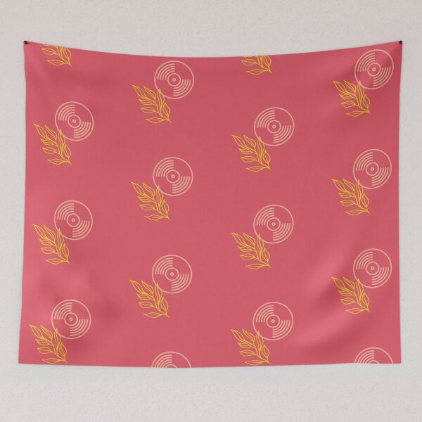 Item preview, Vinyl Record Simple Line Drawing with Simple Yellow Leaf designed and sold by mainsqueezemar.