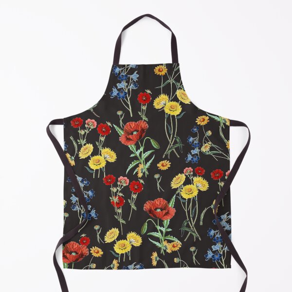 Item preview, Botanical Night Meadow Wild Flowers Pattern designed and sold by tanjica.