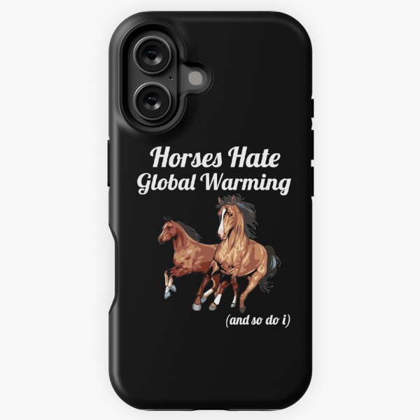 Aperçu de l'œuvre les chevaux détestent le réchauffement climatique et moi aussi créée et vendue par HananDesign13.