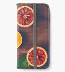 Stillleben mit reifen saftigen Zitrusfrüchten iPhone Flip-Case/Hülle/Klebefolie