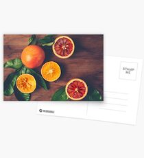 Still Life with Ripe Juicy Citrus Fruits Postcards