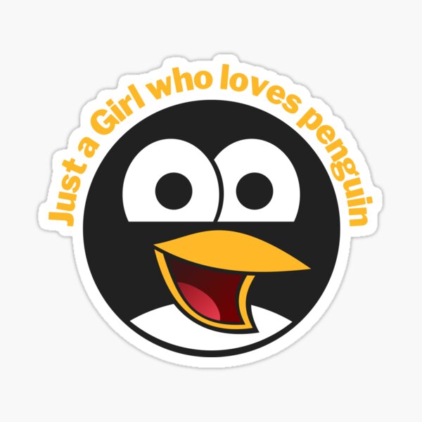 Just a Girl Who loves Penguin - Funny Penguin Sticker