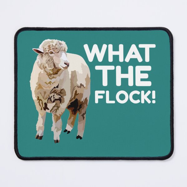 Item preview, S is for Sheep, Sheep Design – Funny “What The Flock” Humorous Farm Animal Art designed and sold by PrettylittlepastelUk.