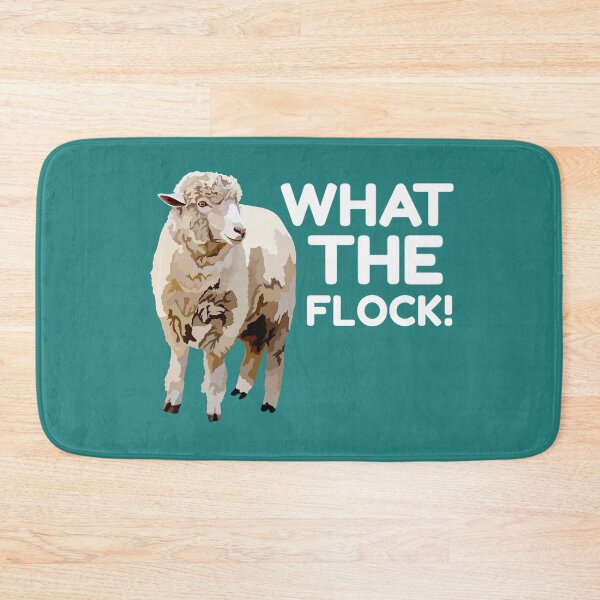 Item preview, S is for Sheep, Sheep Design – Funny “What The Flock” Humorous Farm Animal Art designed and sold by PrettylittlepastelUk.