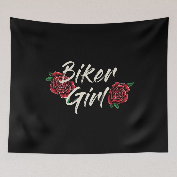 Item preview, Biker Girl With Rose For Old Lady Biker Mom Biker Wife designed and sold by Ngan-Jasmine.