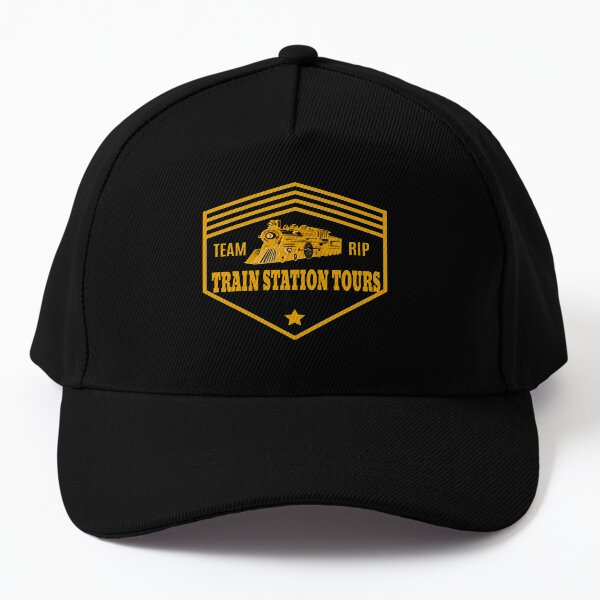 Retro Vintage Team Rip Train Station Tours Yellowstone Gifts Railroad Lovers Gift Baseball Cap